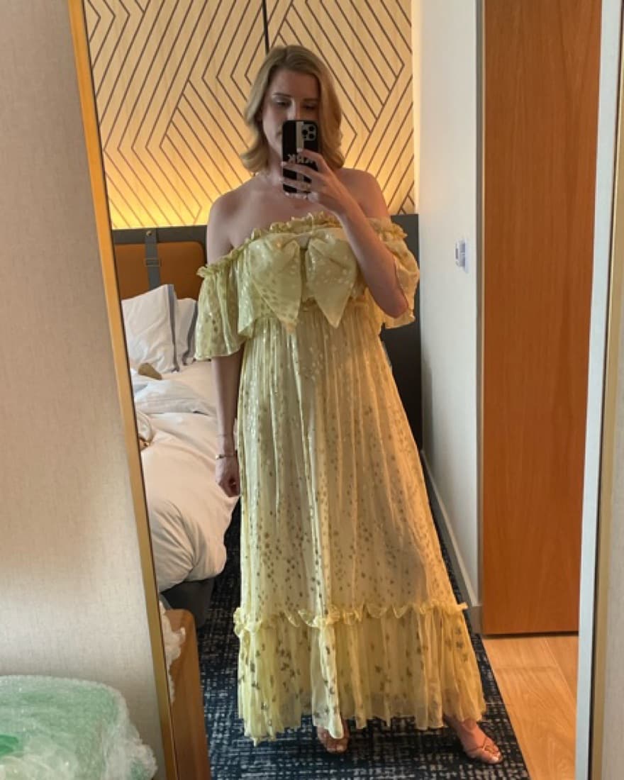 LoveShackFancy Silk Maxi Dress - Image 2