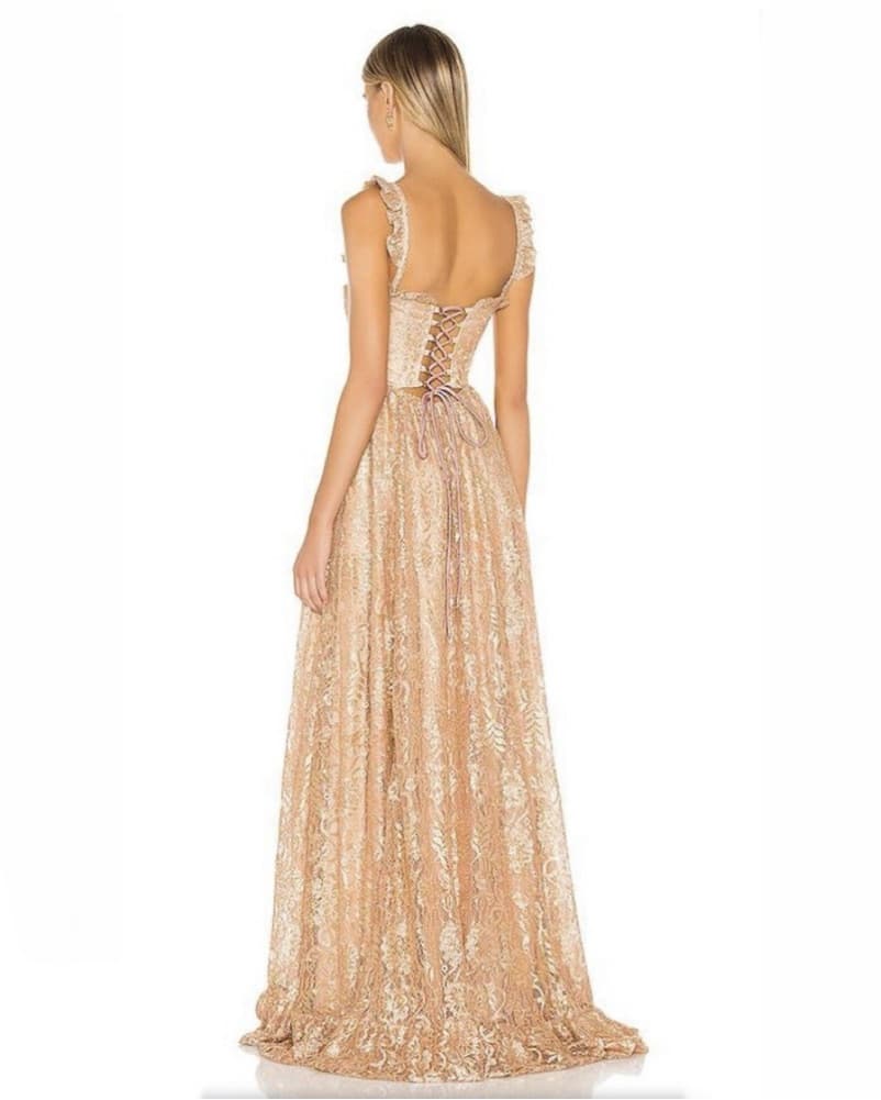 Sabina Musayev Cleo Rose Gold Gown - Image 2