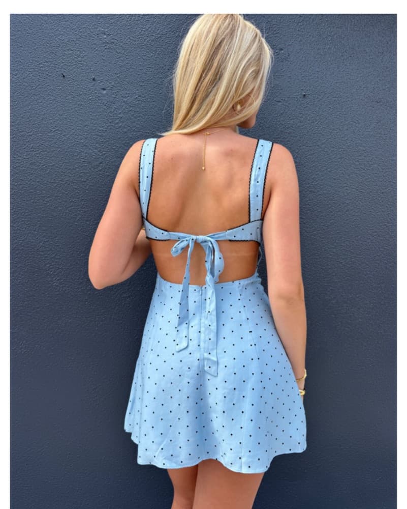 Polka Dot Mini Dress - Image 3
