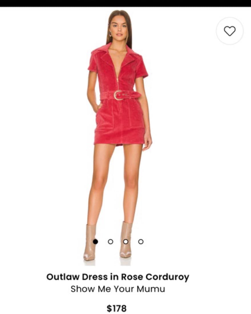 Show Me Your Mumu Red Corduroy Dress - Image 1