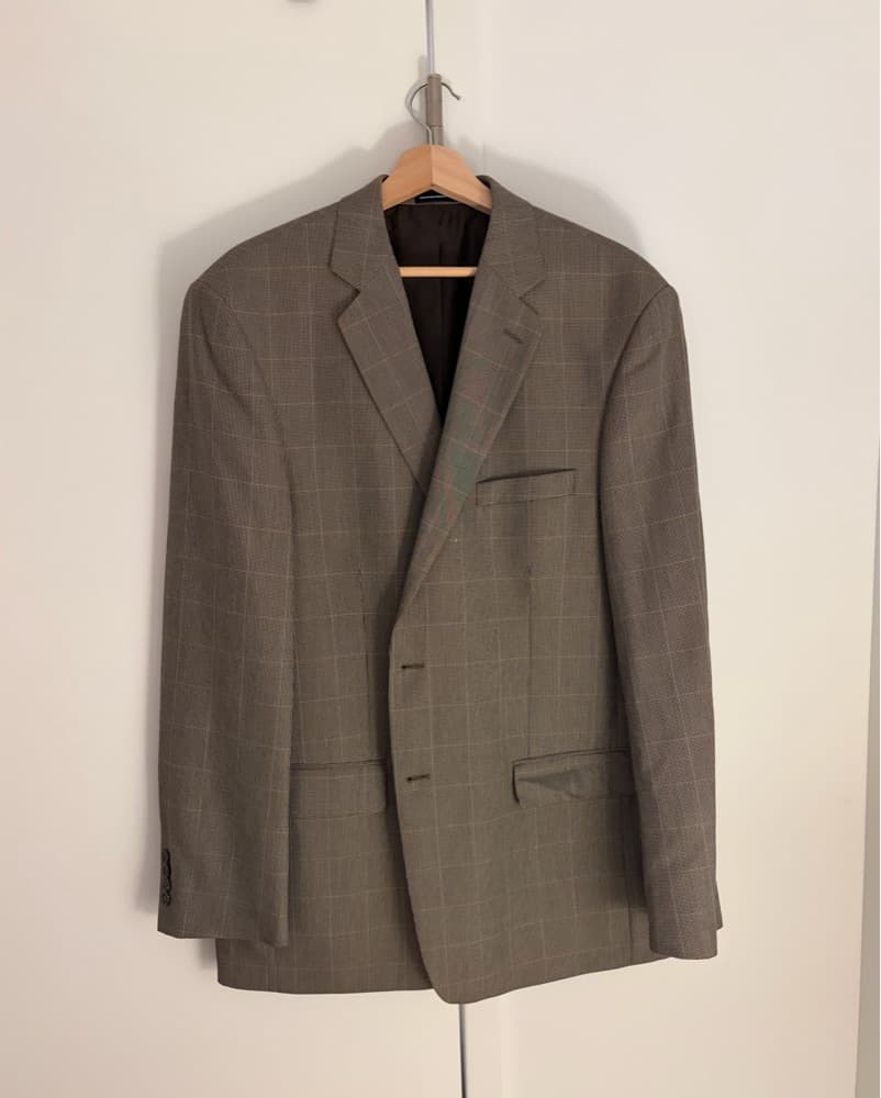 Vintage Oversized Windowpane Blazer - Image 1