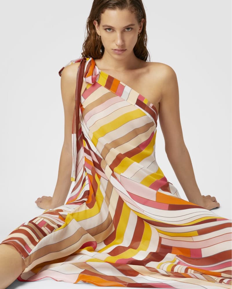 Missoni Silk One Shoulder Dress - Image 4