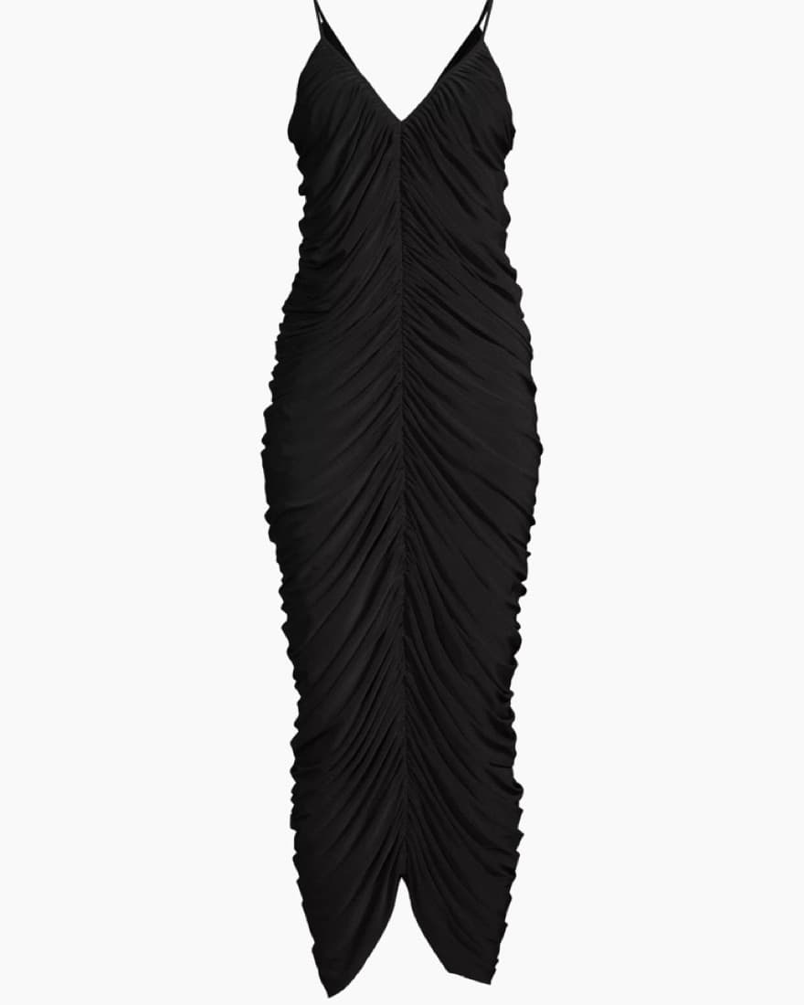 Norma Kamali Ruched Jersey Slip Dress - Image 1
