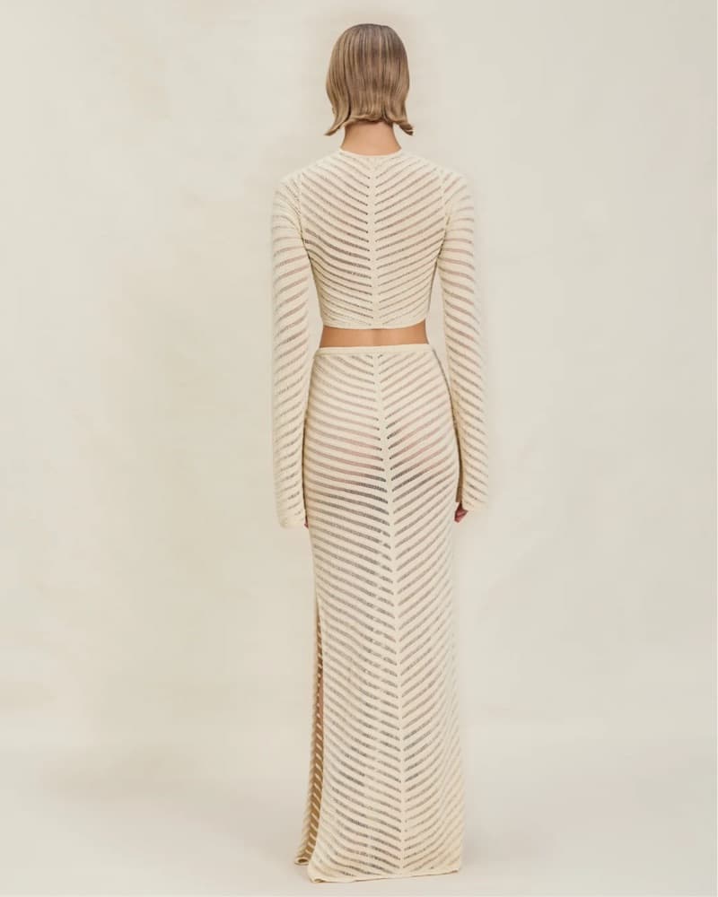 Devon Windsor Knit Top & Maxi Skirt Set - Image 4