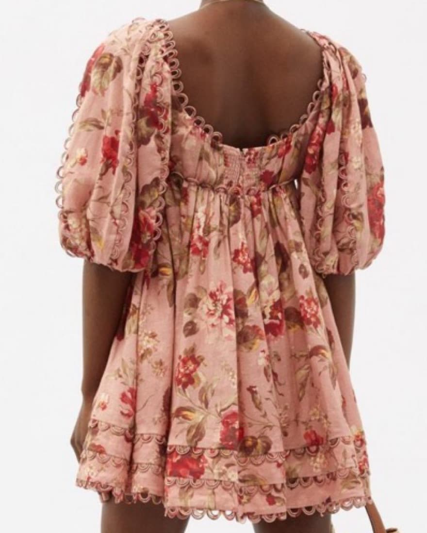 ZIMMERMANN  Cassia Puff-Sleeve Floral-Pr - Image 4