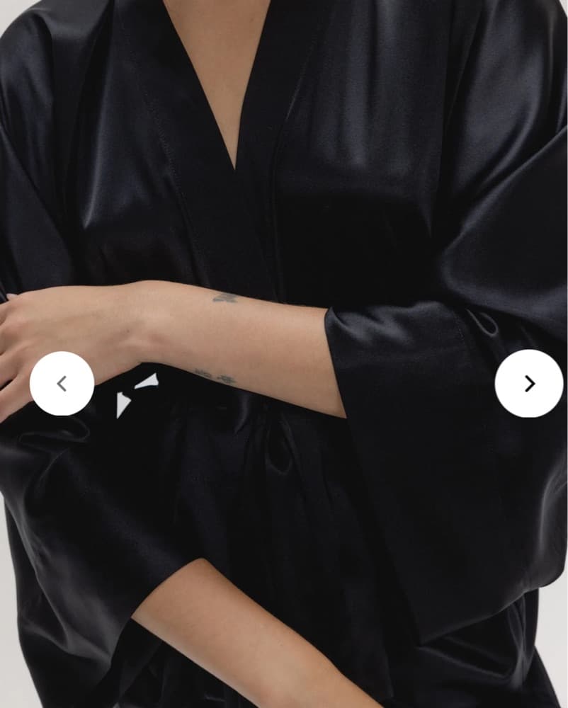 Satin Black Kimono And Pant Set - Image 4