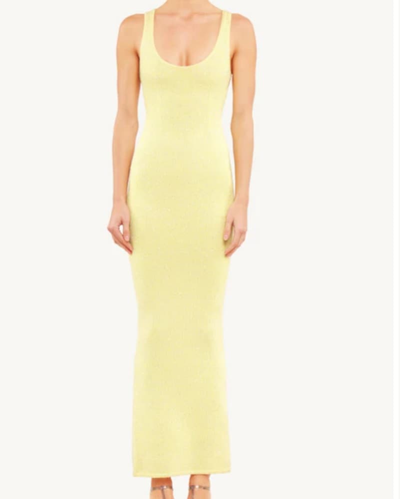 Asta Resort Yellow Sequin Dress - Image 2