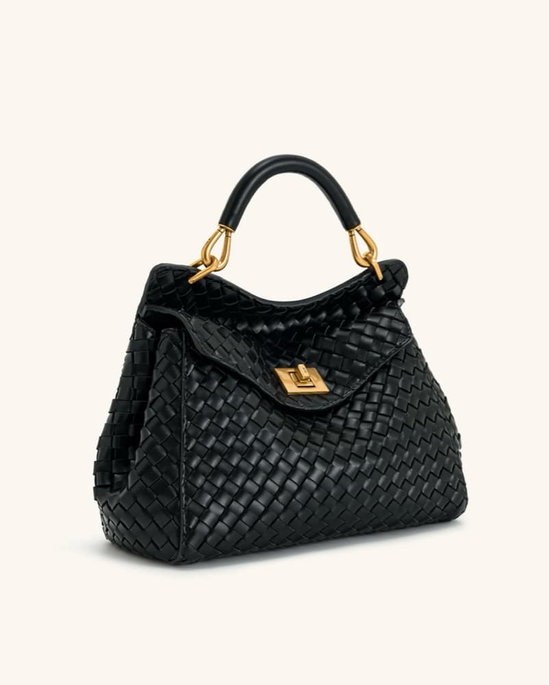 Black Woven Bag - Image 2