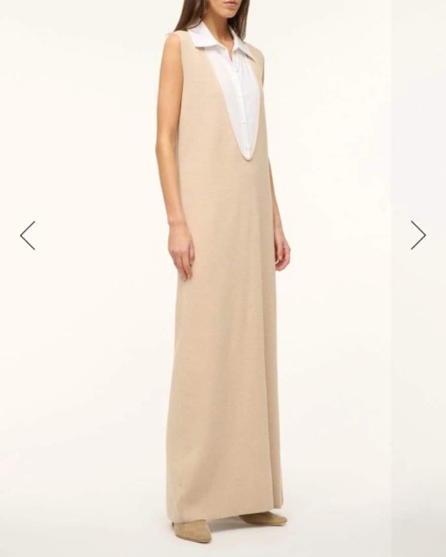 Staud Leslie Dress Camel - Image 1