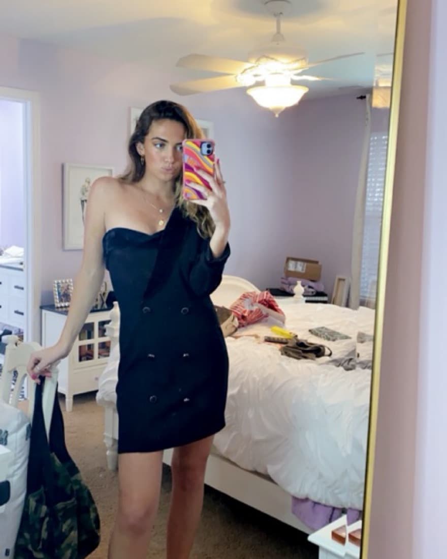 One Shoulder Blazer Dress   - Image 1