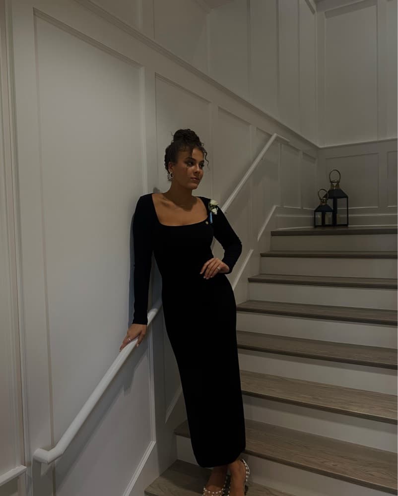 Skims Soft Lounge Long Sleeve Dress - Image 4