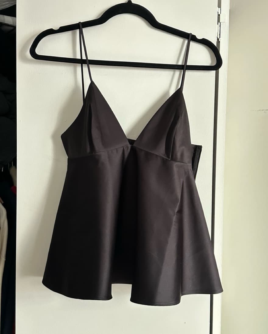 Vintagw Sleek Satin Cami Top - Image 1