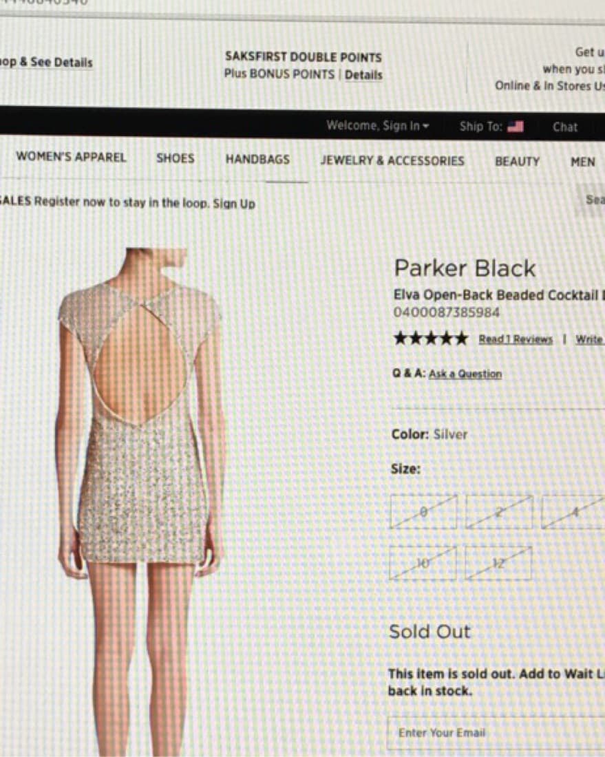 Parker Sparkly Dress Cut Out Back - Image 6