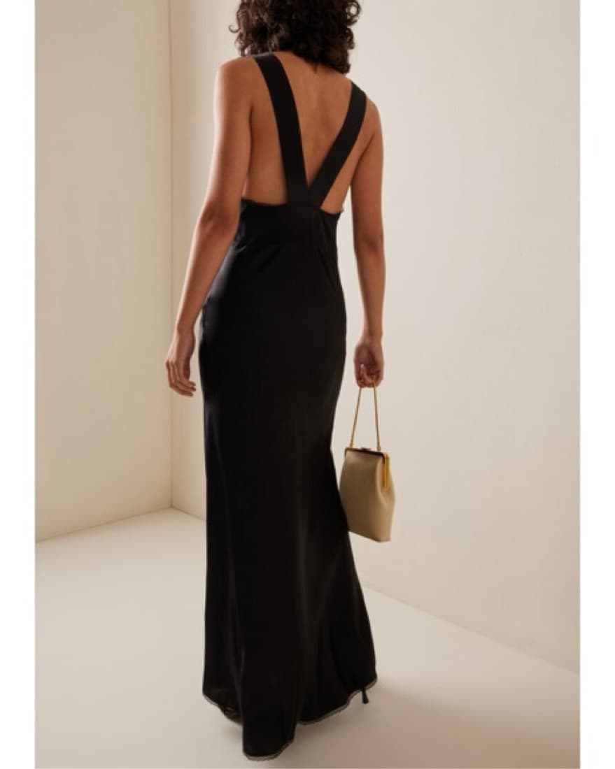Black SIR Lace Slip Dress - Image 3
