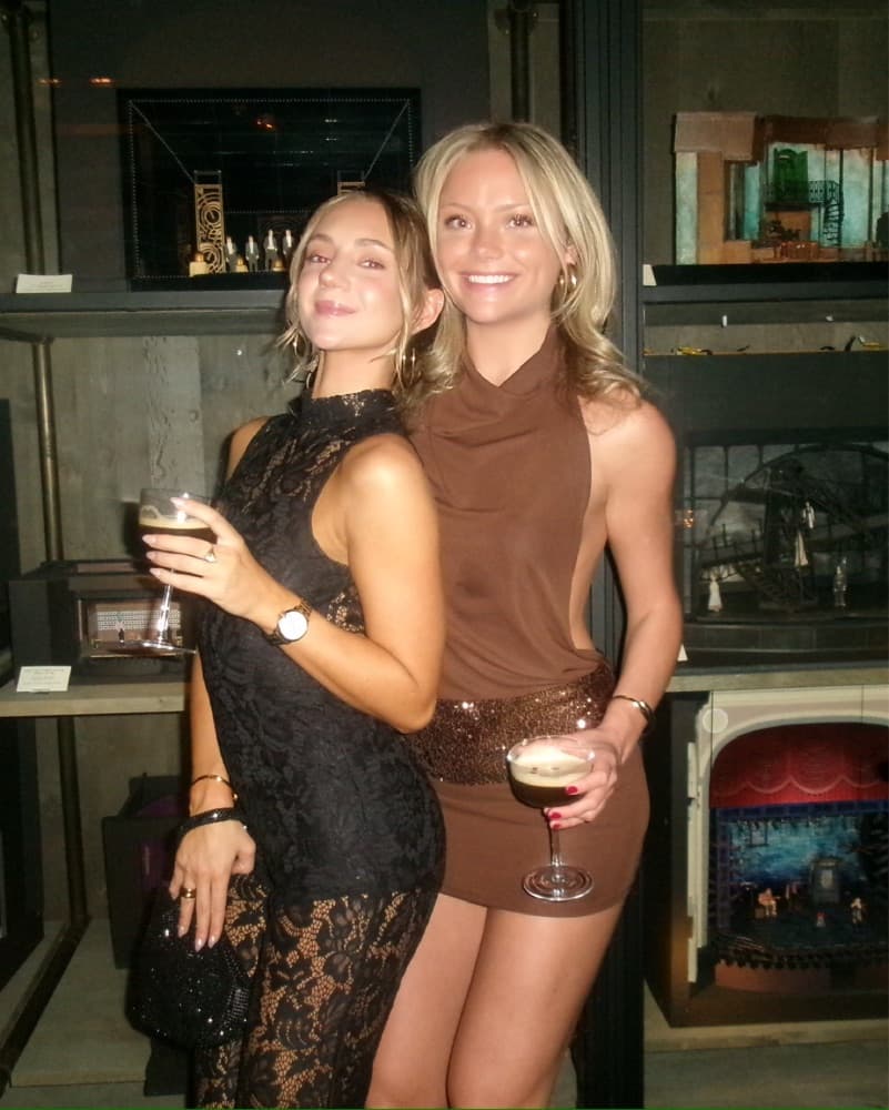 Revolve NBD Brown Sequin Dress - Image 1