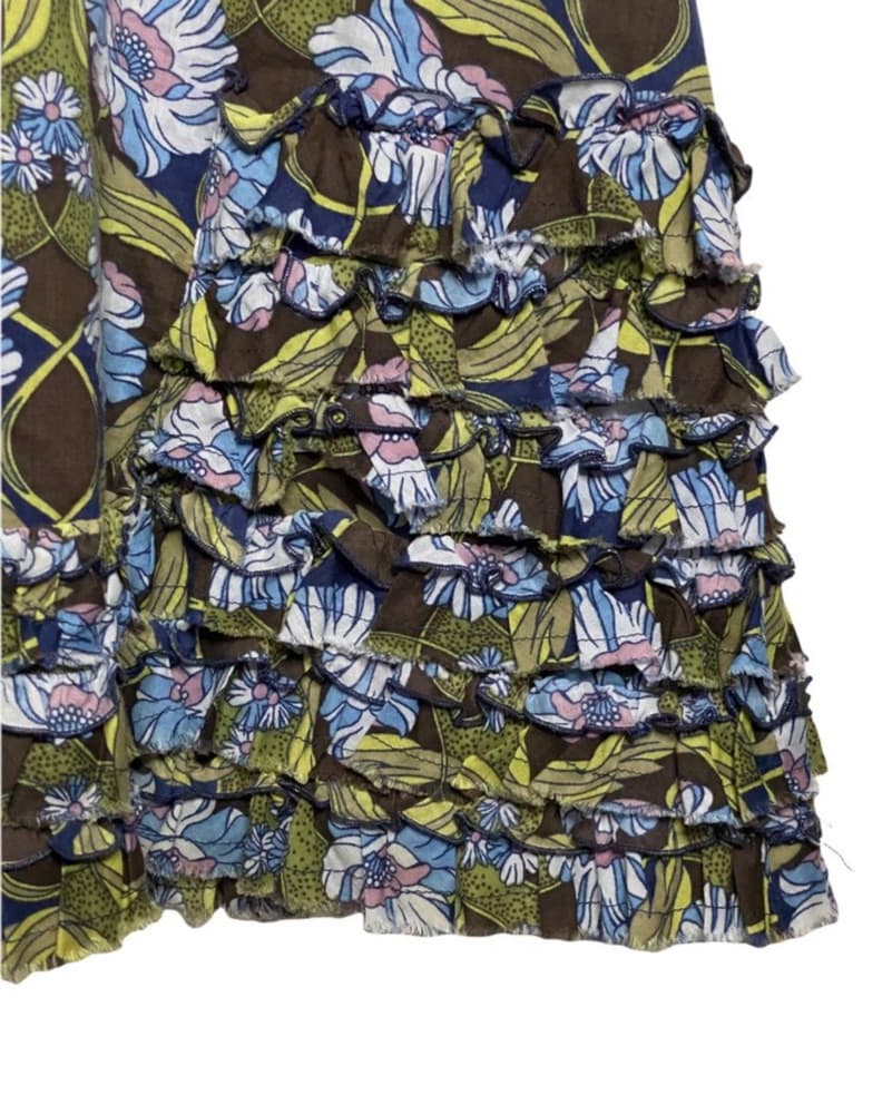 Vintage FP Stylish Floral Ruffled Dress - Image 3
