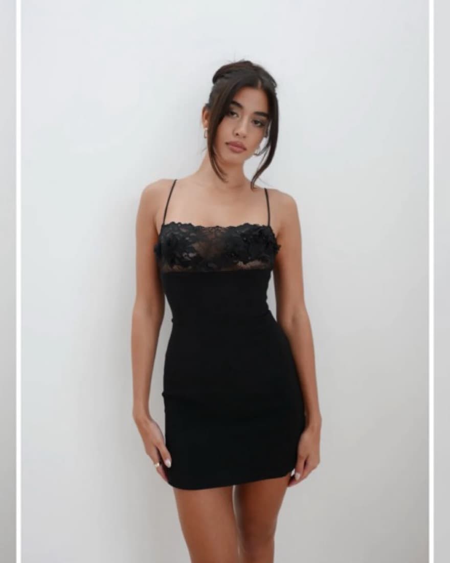 Mixedgals Black Mini Dress  - Image 3