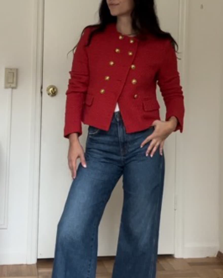 Veronica Beard Red Bentley Jacket - Image 2