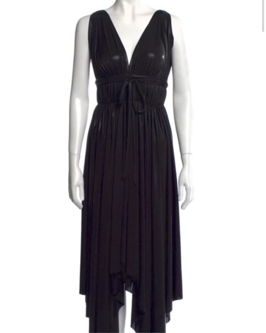 NORMA KAMALI V-Neck Long Dress - Image 3