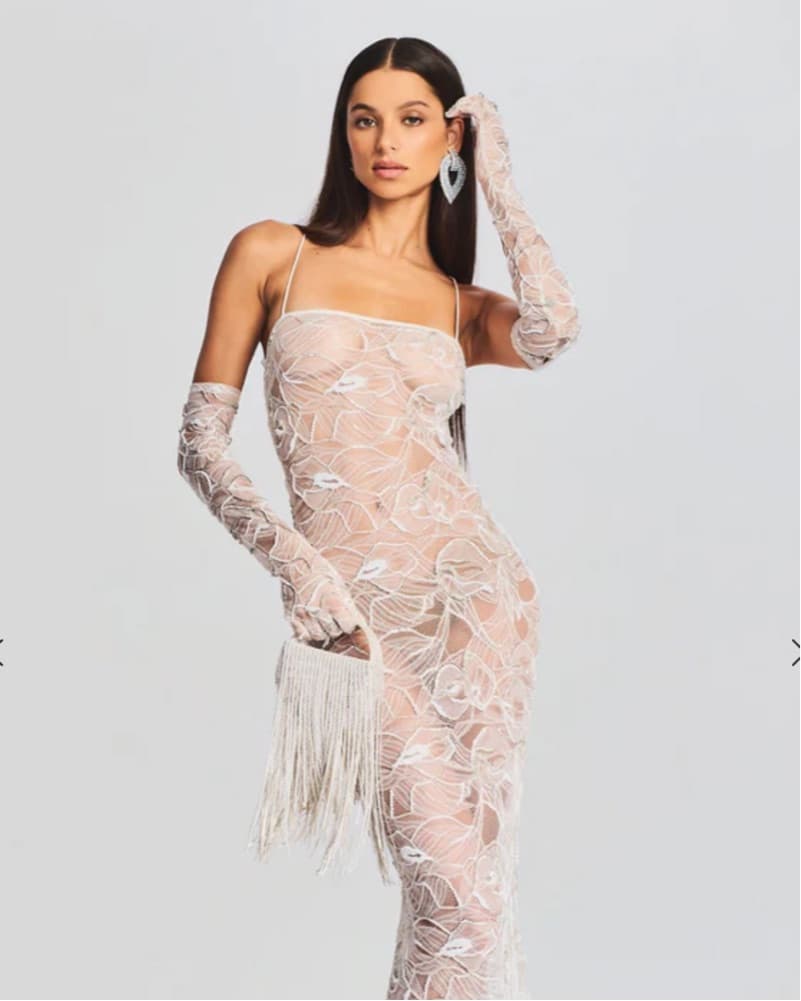RUBY EMBELLISHED LACE DRESS - Image 1