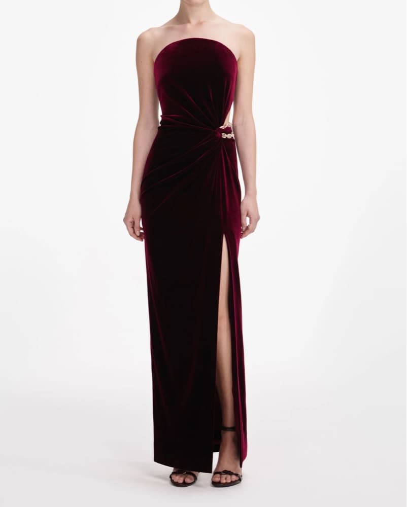 Self-Portait Velvet Gown - Image 1