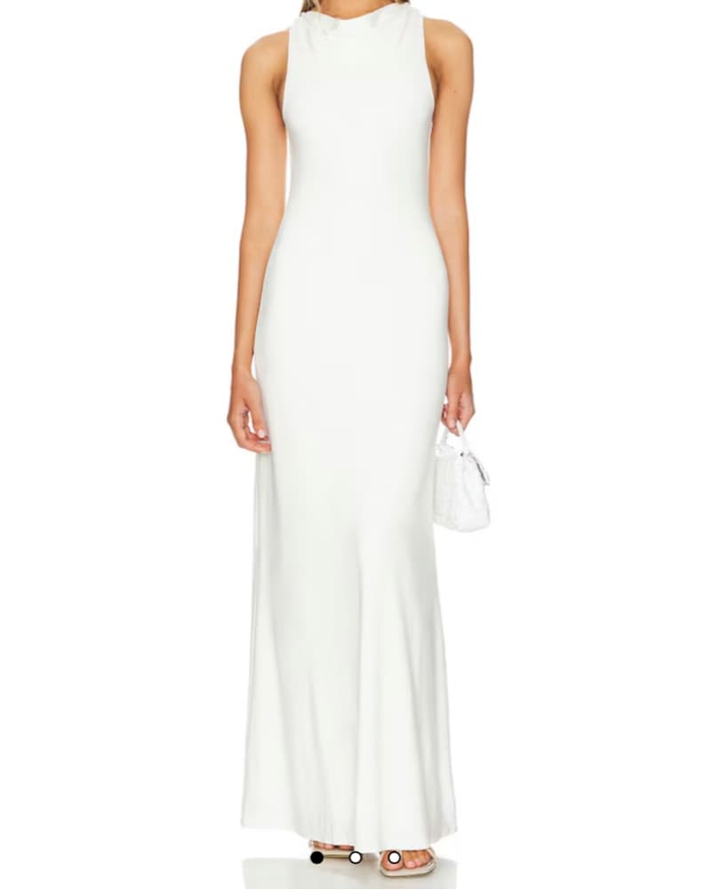 White Maxi Dress - Image 1