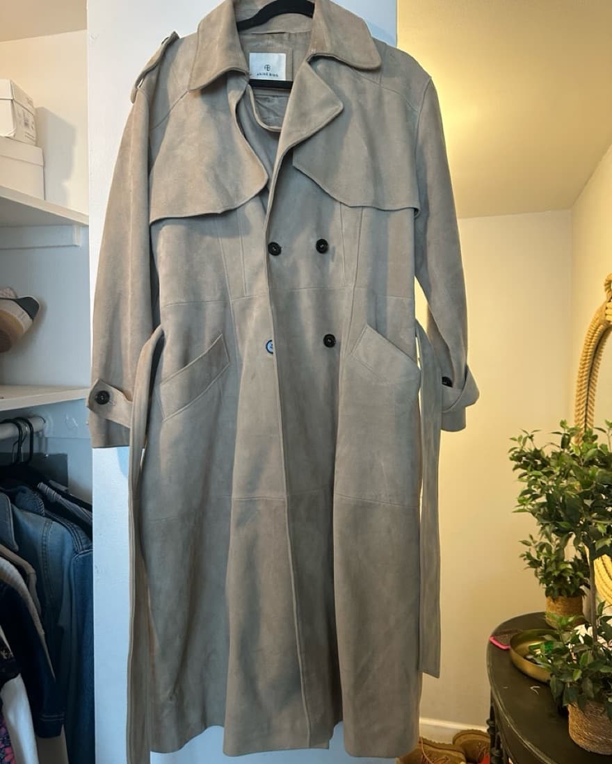 Anine Bing Suede Trench - Image 3