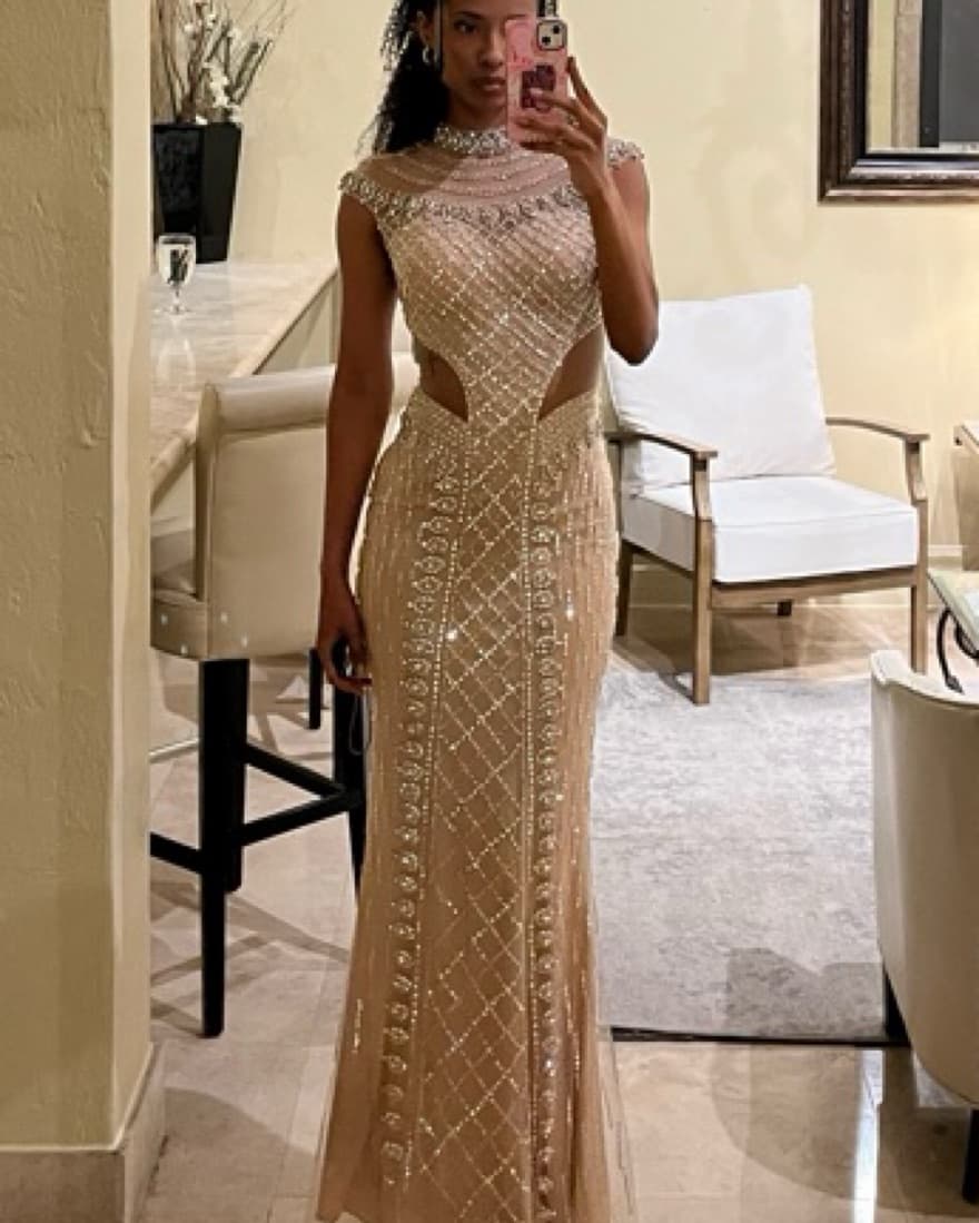 Rhinestone-Embellished Gown - Image 5
