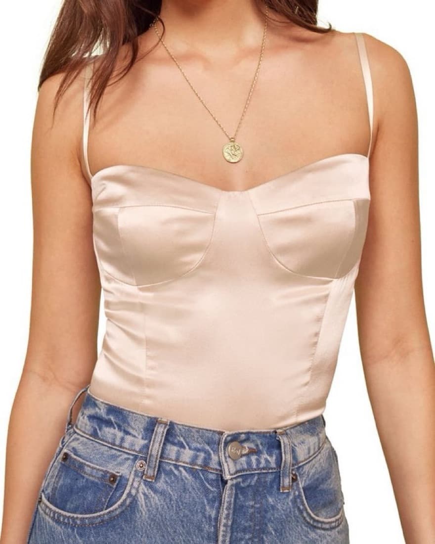 Silk Reformation Bustier Top - Image 2