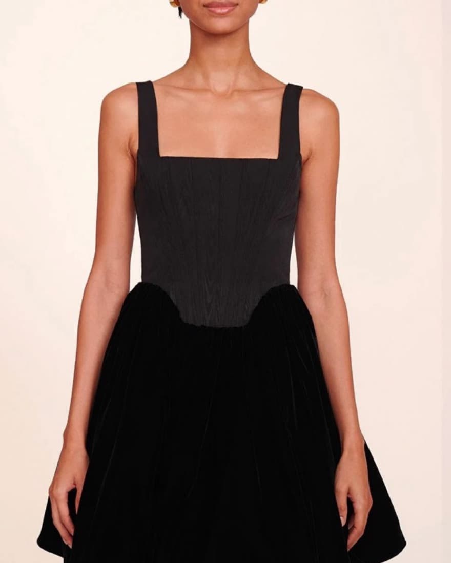 Staud Landscape Dress Black Velvet - Image 4