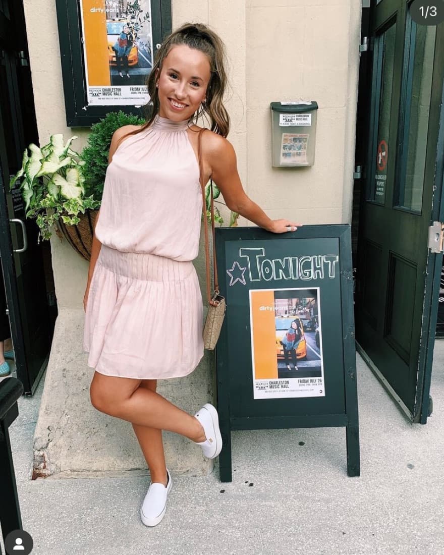 Baby Pink Mini Dress - Image 1