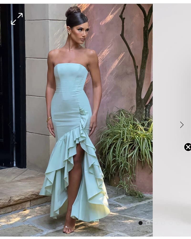 Sleeveless Ruffle Gown  - Image 2