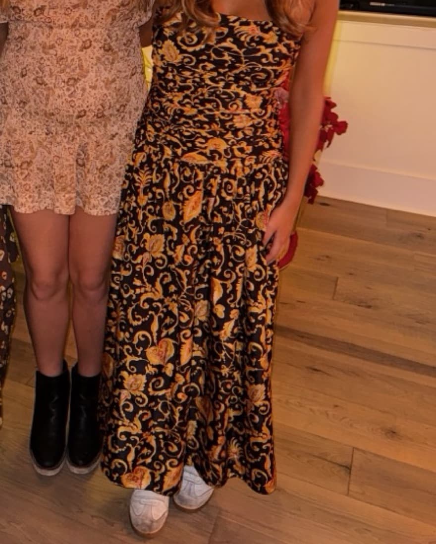 Rhode Paisley Print Strapless Dress - Image 1