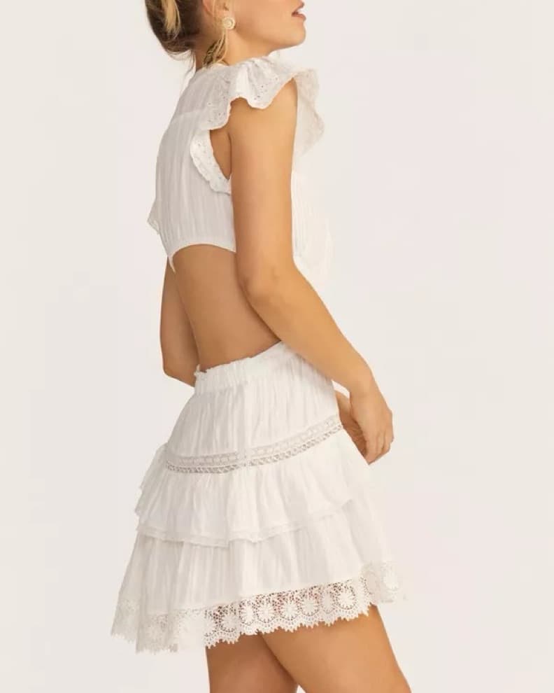$300 LoveShackFancy Cutout Dress - Image 3