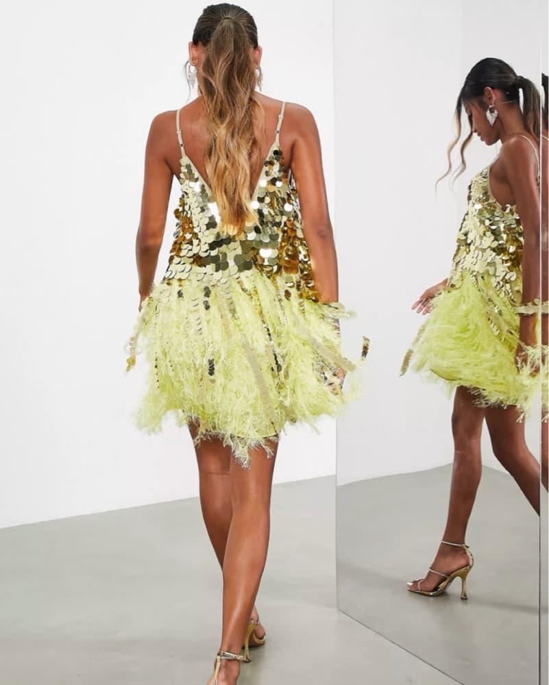 ASOS EDITION paillette sequin mini dress - Image 3