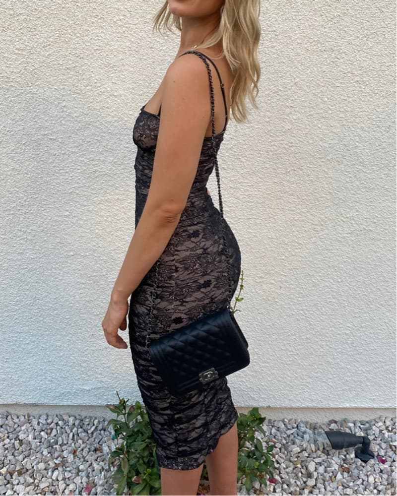 For Love And Lemons Black Lace Dress - Image 1