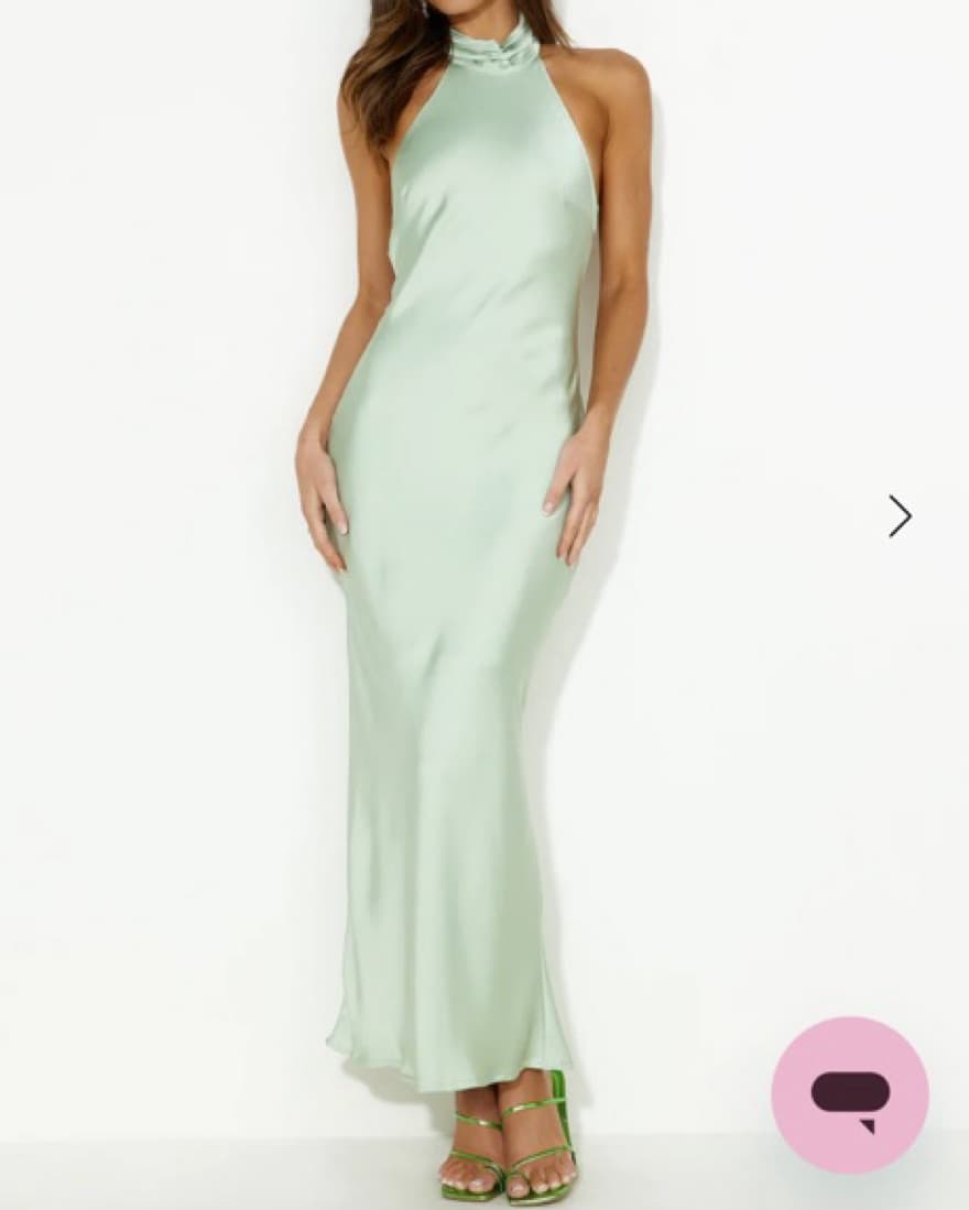 HELLOMOLLY Maxi Dress Sage XS - Image 1