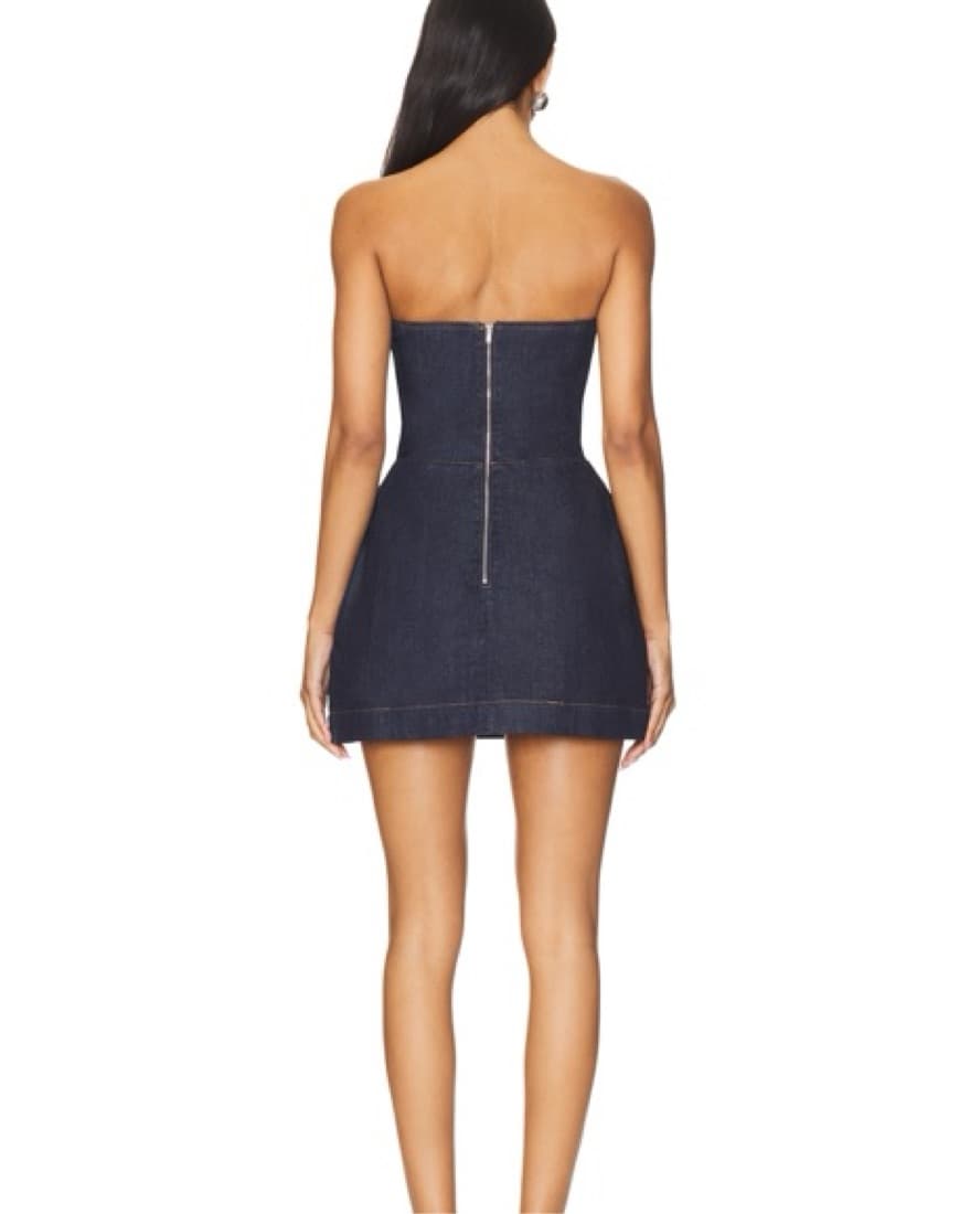 Revolve x Amanda Uprichard Denim Dress - Image 3