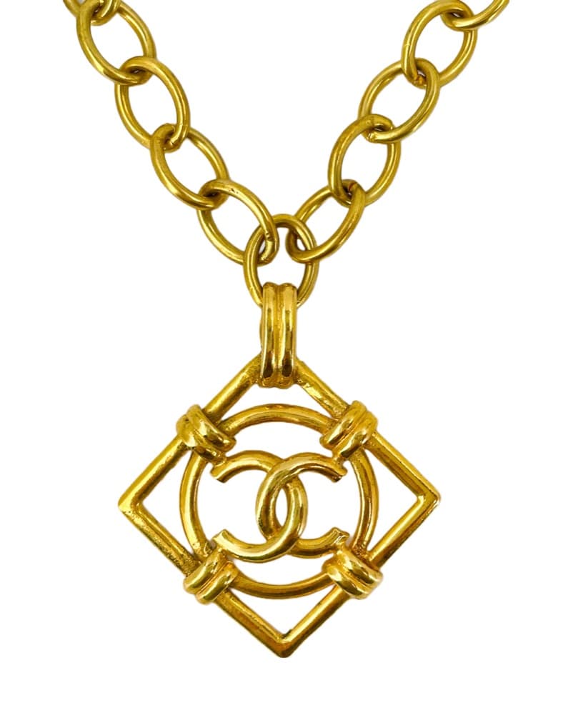 Chanel Vintage Logo Necklace - Image 1