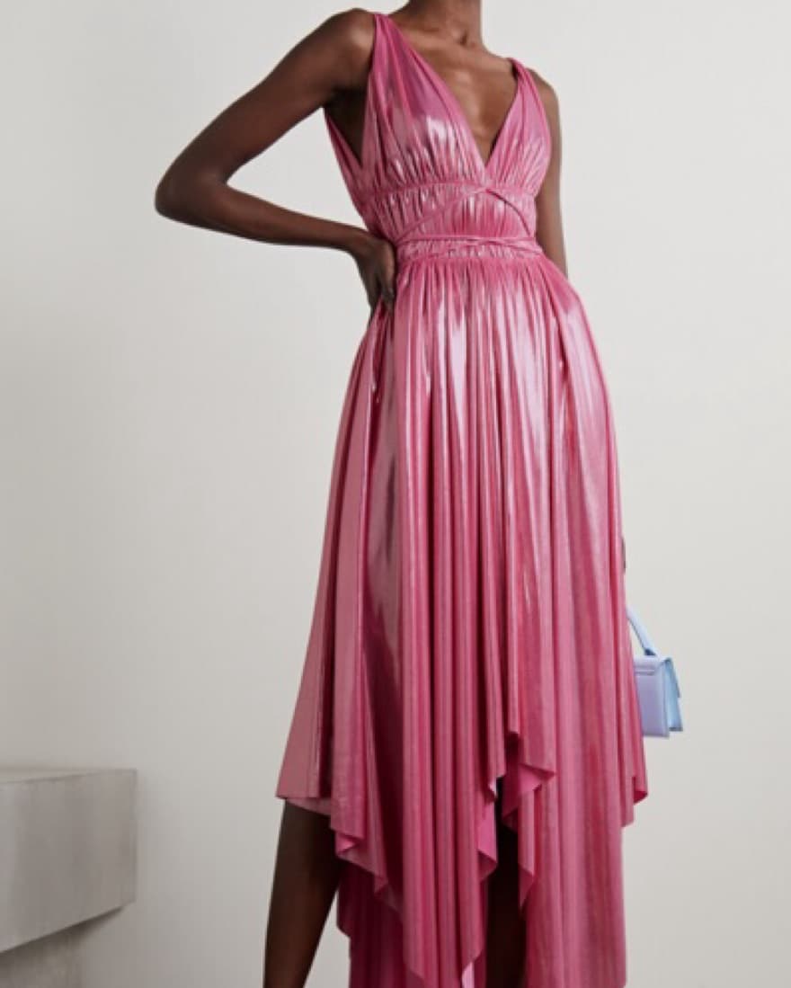 Norma Kamali Pink Goddess Gown - Image 1