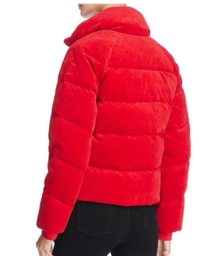 Juicy Couture Velour Red Puffer - Image 2