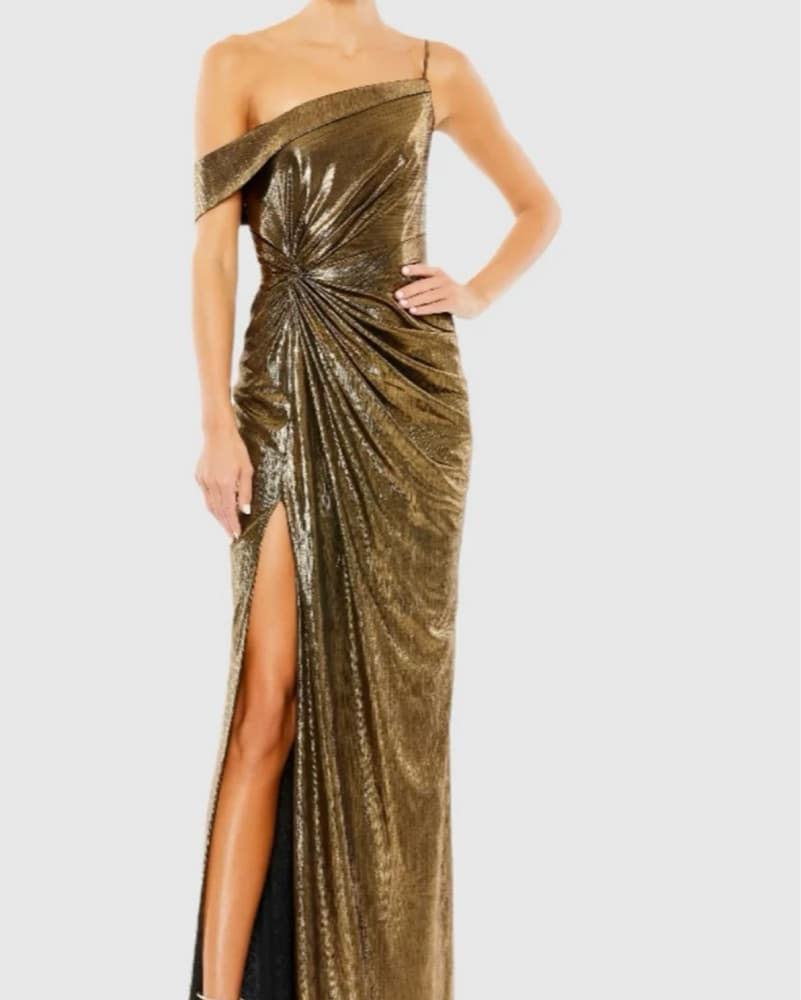 Ieena For Mac Dugal Gold Gown - Image 1