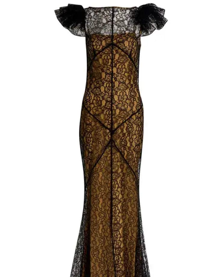 Stunning Lace Mermaid Gown - Image 4