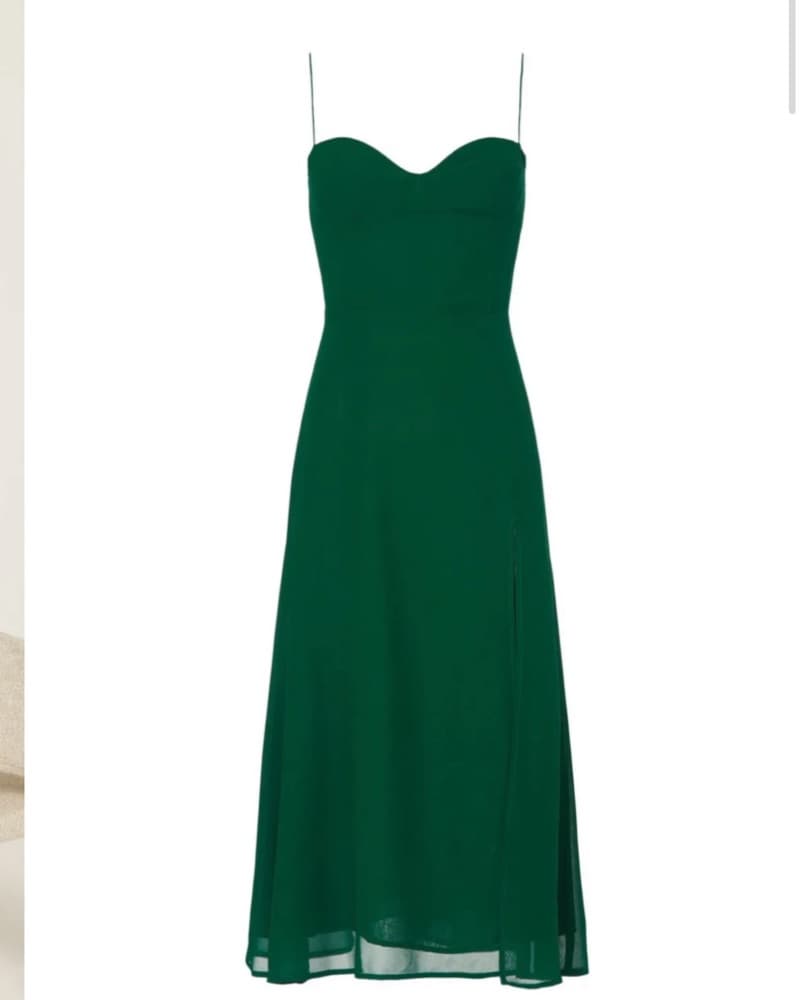 Reformation Juliette dress - Emerald  - Image 3