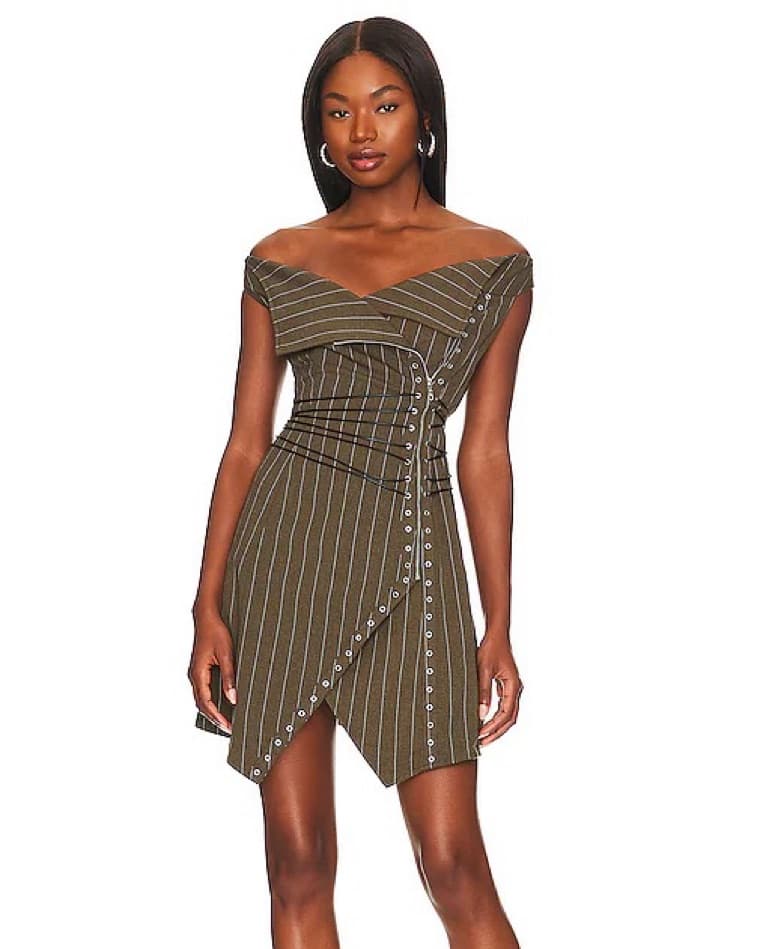 Miaou Celestial Olive Green Dress - Image 1