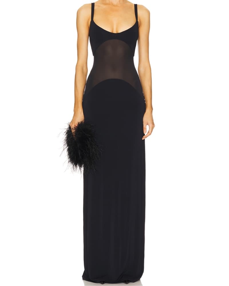 Helsa Knit Curve Maxi Dress - Image 1
