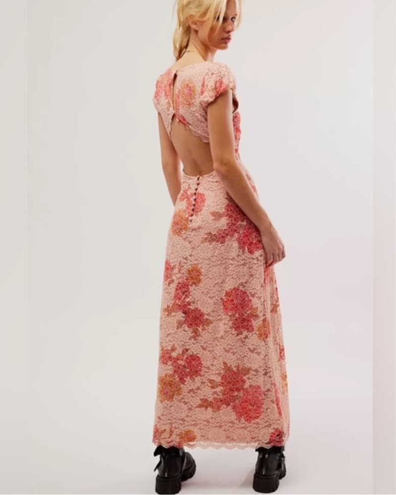Butterfly Babe Lace Maxi Dress - Image 4