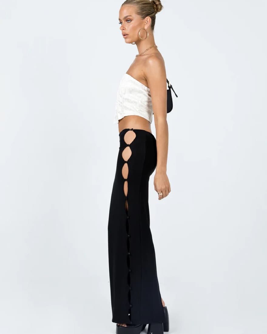 Black Side Cut Out Skirt/dress - Image 5