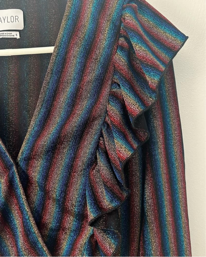 SAYLOR rainbow shimmer blouse - Image 4