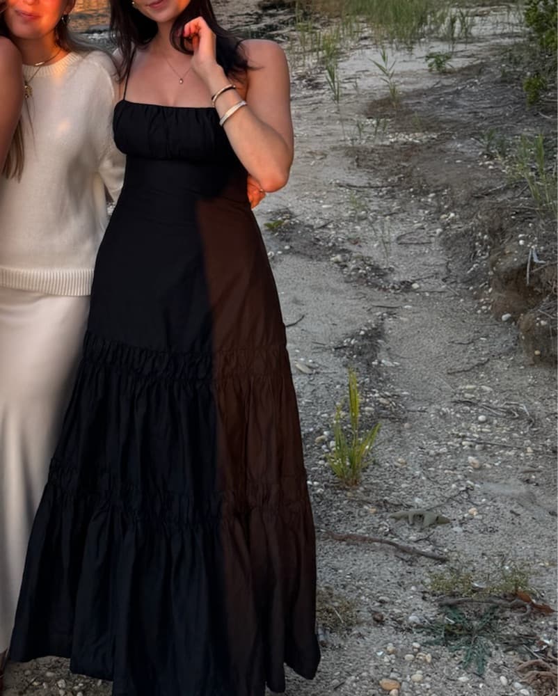 NICHOLAS Gathered Poplin Maxi Dress - Image 2